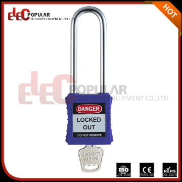 Artigo promocional Long Shackle Plastic Tipo de cadeado retangular de segurança